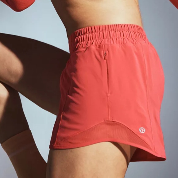 Lululemon Hotty Hot 4" red running shorts, 4, G1087 - Picture 7 of 7